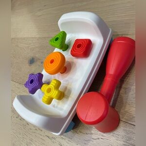 Baby Learning Colorful Shape Hammer Toy Sensory EUC